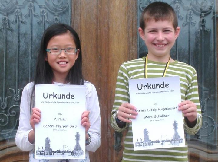Sandra Nguyen und Marc Schallner nahmen an den Württembergischen Jugendmeisterschaften teil.