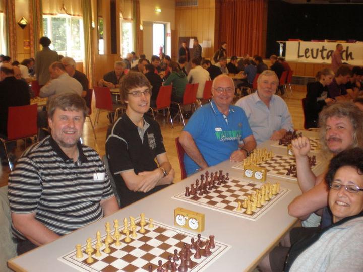 Die erste Mannschaft in Leutasch (links): Armin Winkler, Julian Maisch, Hans-Peter Faißt und Richard Schreiner