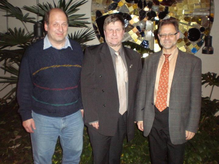 Seit 40 Jahren MItglied: Thomas Bantel, Armin Winkler und Gerald Winkler (von links)