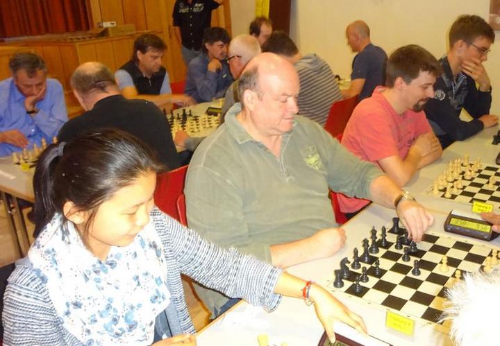 Rang zwei für Kornwestheim II in der Finalgruppe C (von links: Wendy Yi, Thomas Riedel, Till Heer und Julian Maisch)