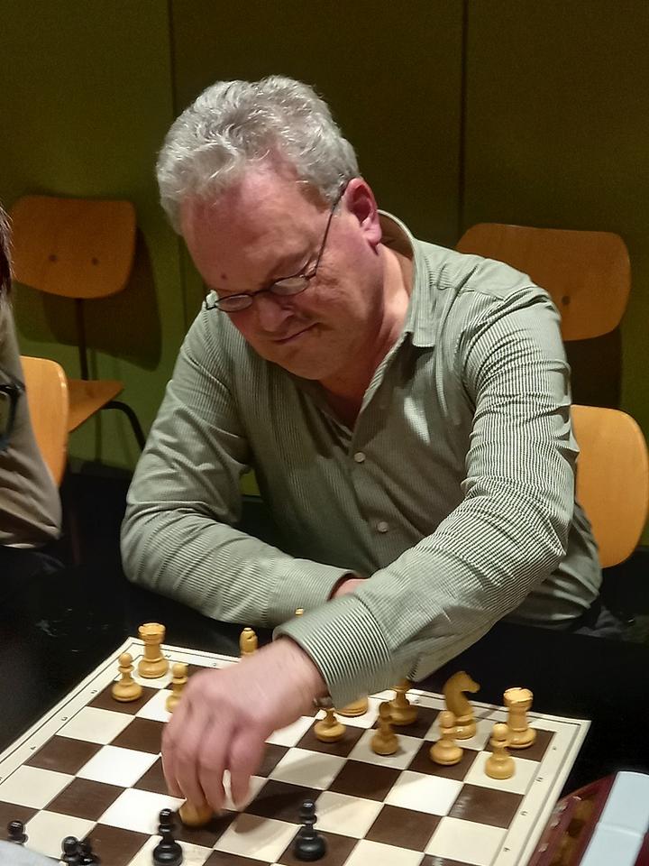 Auf Platz 2 bei den Topscorern: Lothar Spahlinger mit 4,5 Punkten aus 5 Partien