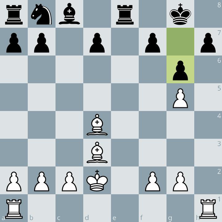 Kombination am Ende von Nicks Partie in Runde 1. Was zieht Weiß?